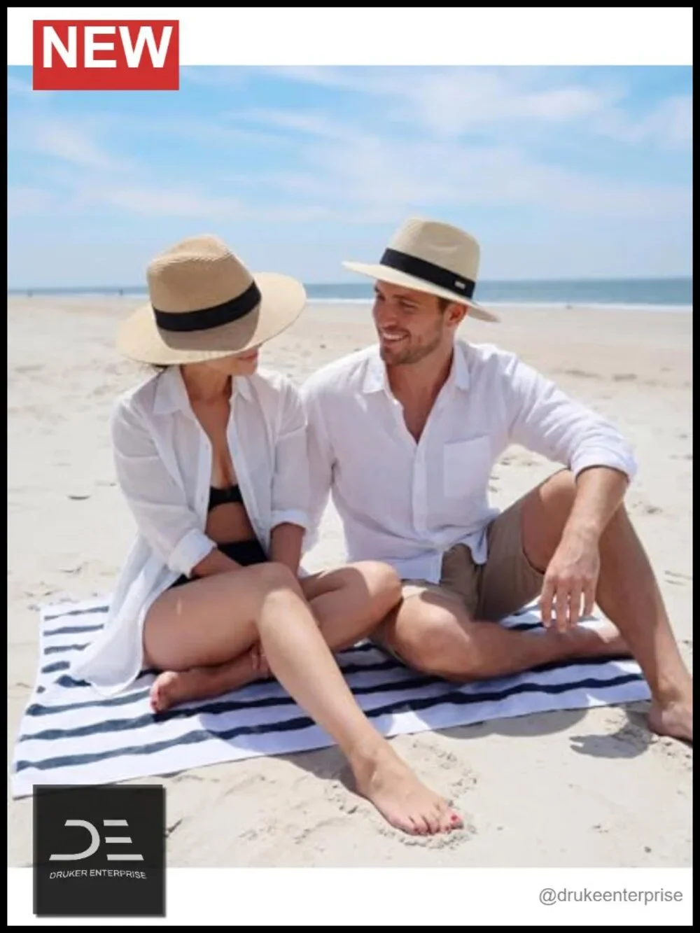 Packable Unisex Fedora Sun Hat - Breathable Panama Hat for Travel Beach
